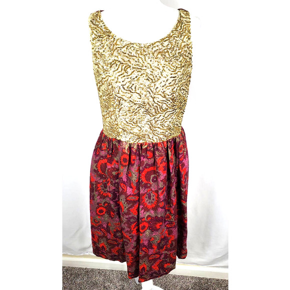 Wren By Anthropologie Fit Flare Dress XL - Picture 2 of 7